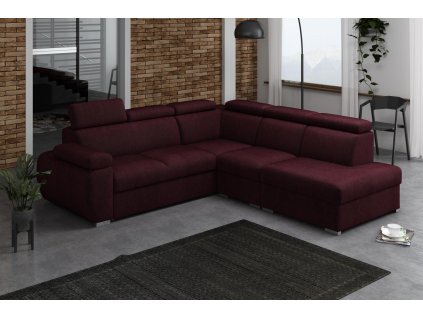 Sedací souprava Bodie II pravá vínová