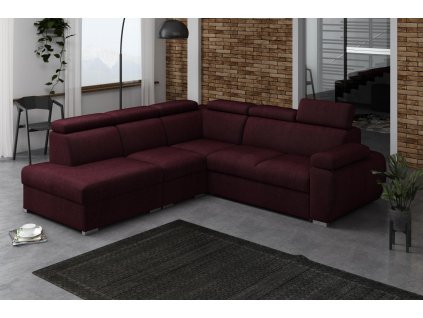 Sedací souprava Bodie II levá vínová