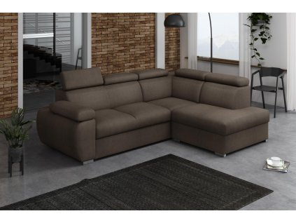 Sedací souprava Bodie IV pravá hnědá