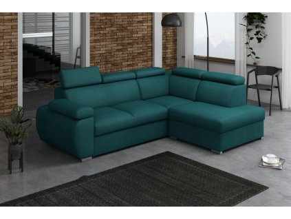 Sedací souprava Bodie IV pravá tyrkysová