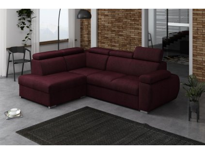 Sedací souprava Bodie IV levá vínová