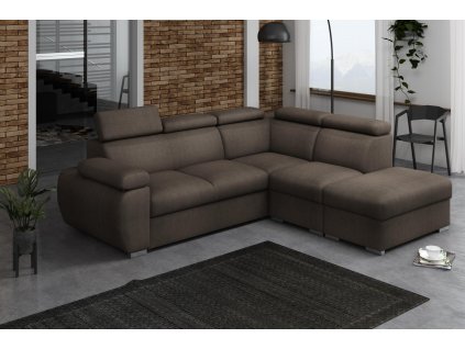 Sedací souprava Bodie V pravá hnědá