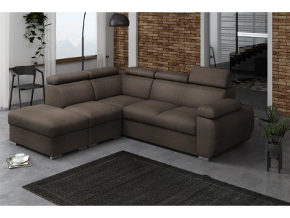 Sedací souprava Bodie V levá hnědá