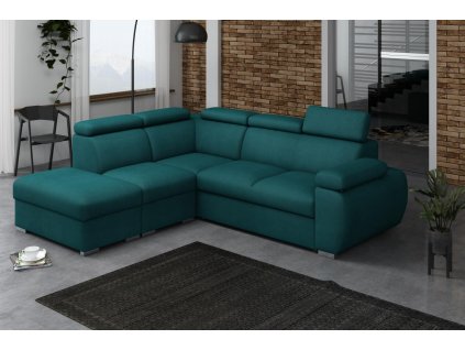 Sedací souprava Bodie V levá tyrkysová