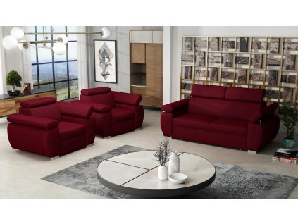 Sedací souprava Bodie 3+1+1 červená