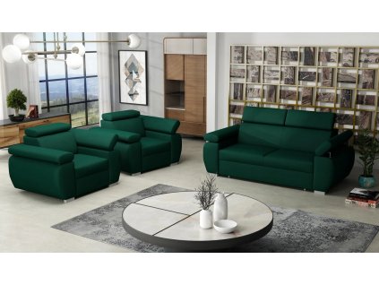 Sedací souprava Bodie 3+1+1 zelená