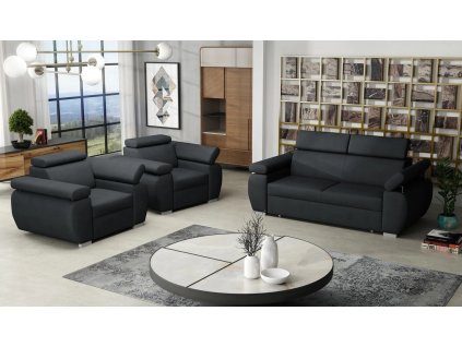 Sedací souprava Bodie 3+1+1 šedá