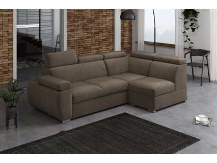 Sedací souprava Bodie VII pravá hnědá