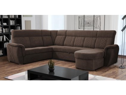 Sedací souprava Billy U uni šedohnědá