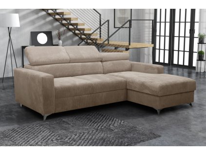 Sedací souprava Mildred Premium I pravá světle hnědá