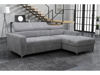 Sedací souprava Mildred Premium I pravá světle šedá