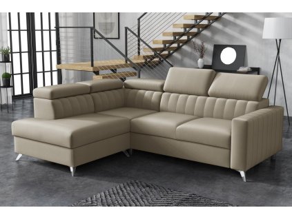 Sedací souprava Mildred III levá světle hnědá