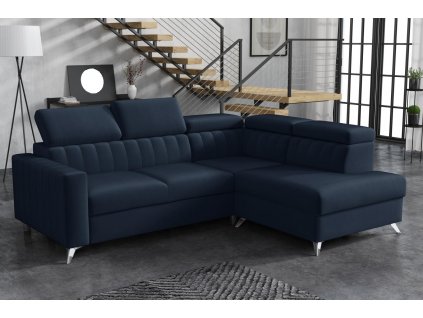 Sedací souprava Mildred Premium III pravá tmavě modrá