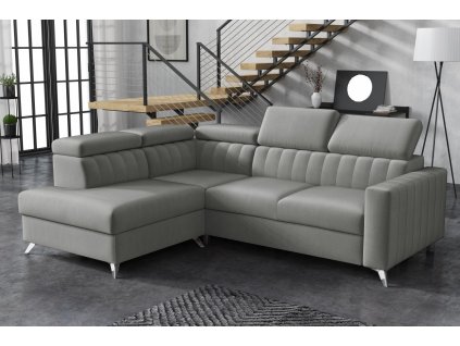 Sedací souprava Mildred Premium III levá světle šedá