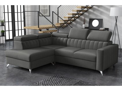 Sedací souprava Mildred Premium III levá šedá