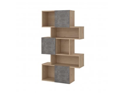 Knihovna Penta 738 jackson hickory/beton