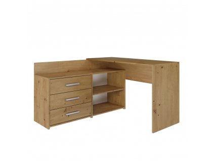 Psací stůl s komodou Dado dub artisan