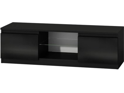 TV stolek Malvína 140 černá/černý lesk