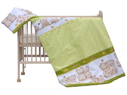 Povlečení do postýlky 2dílné - Scarlett Matěj - zelená 100 x 135 cm