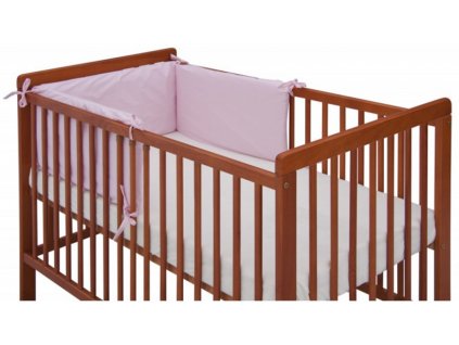 Mantinel do postýlky 4dílný - Scarlett Hugo - 180 x 30 cm - růžová