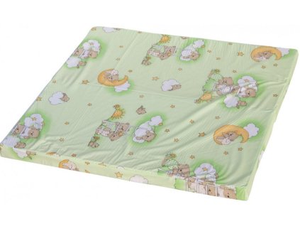 Matrace Mráček do ohrádky Bela - zelená, 100 x 100 cm