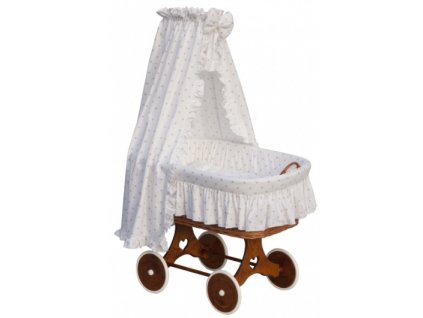 Nebesa nad košík pro miminko a kolébky - Scarlett Hvězdička - béžová