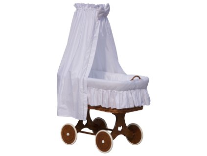 Nebesa nad košík pro miminko a kolébky - Scarlett Péťa - bílá