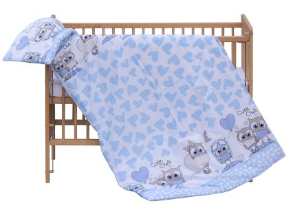 Povlečení do postýlky 2dílné Scarlett Kulíšek - modrá 100 x 135 cm