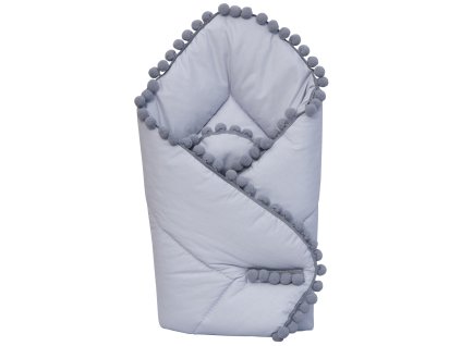 Zavinovačka růžek Scarlett Bambulka - šedá