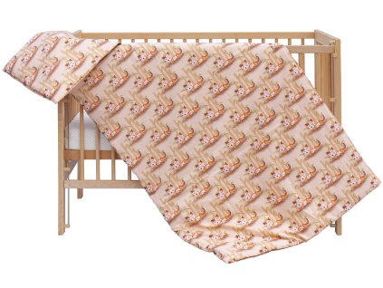 Povlečení do postýlky 2dílné Scarlett Liška - béžová 90 x 120 cm