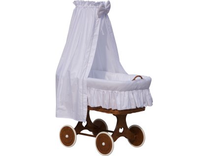 Košík pro miminko s nebesy Scarlett Péťa - bílá