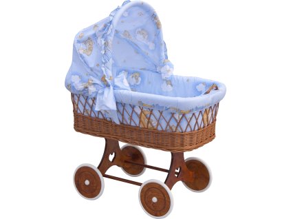 Košík pro miminko s boudičkou Scarlett Mráček - modrá