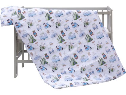 Povlečení do postýlky 2dílné - Scarlett Fany - 90 x 120 cm - modrá