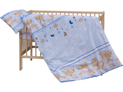 Povlečení do postýlky 2dílné - Scarlett Dero - 135 x 100 cm - modré