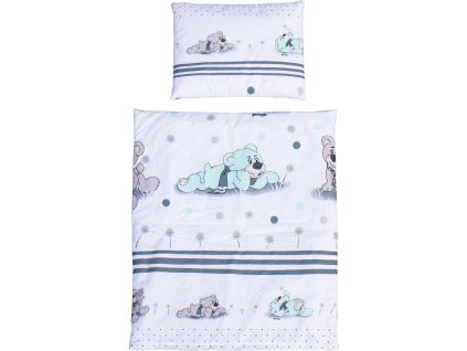 Set peřinka a polštař do kočárku Scarlett Patrik - tyrkysová