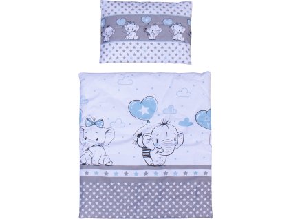 Set peřinka a polštař do kočárku Scarlett Gusto - modrá