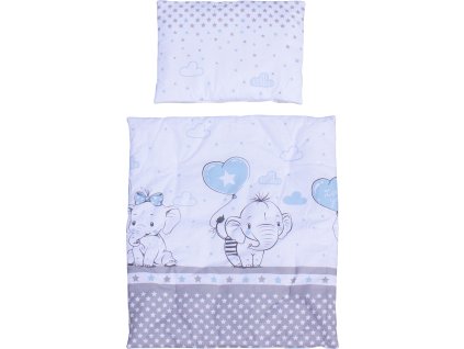 Set peřinka a polštař do kočárku Scarlett Gusto - modrá