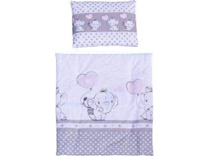 Set peřinka a polštař do kočárku Scarlett Gusto - růžová