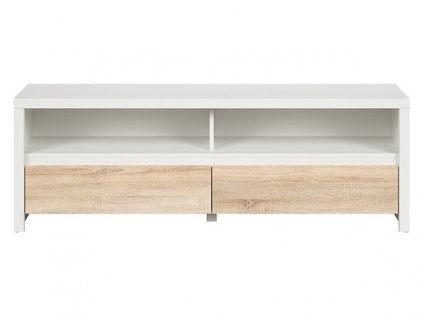 KASPIAN televizní stolek RTV2S II. bílá/dub sonoma