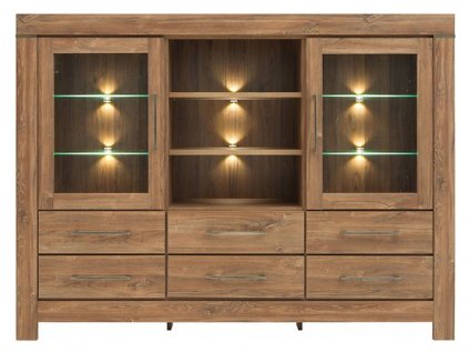 GENT komoda KOM2W6S/13/17 dub stirling