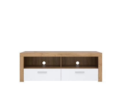BALDER RTV2S televizní stolek dub riviéra/bílý lesk
