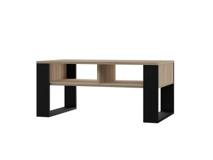 Konferenční stolek Sava 2 dub sonoma/černá