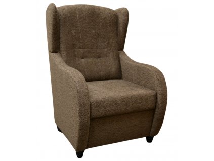 Relaxační křeslo ušák René Lucia 26 hnědé