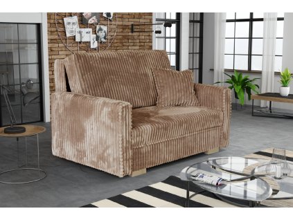 Rozkládací křeslo Vivian Piano II hnědé