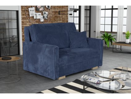 Rozkládací křeslo Vivian Piano II modré