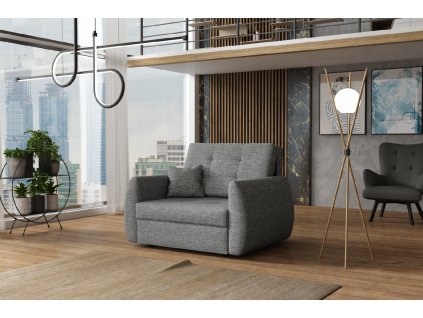 Rozkládací křeslo Vivian Art I šedé