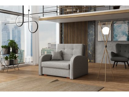 Rozkládací křeslo Vivian Gold I Aragon světle šedá