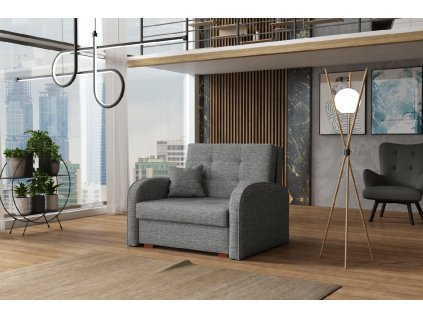 Rozkládací křeslo Vivian Gold I Aragon šedá