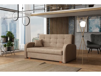 Pohovka Vivian Gold III Aragon světle hnědá