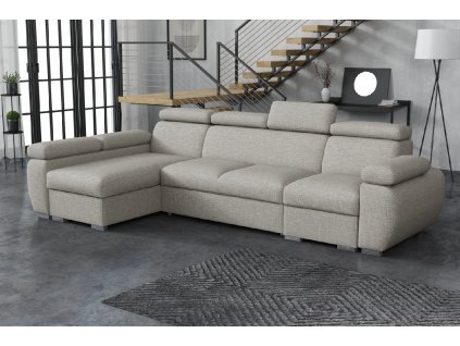 Sedací souprava Bodie L Aragon světle šedá